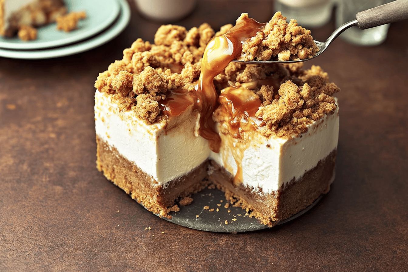 Apple Crumble Cheesecake