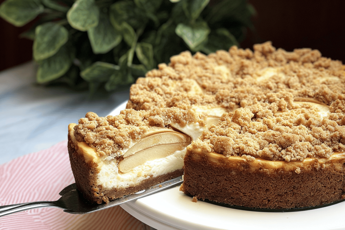 Apple Crumble Cheesecake