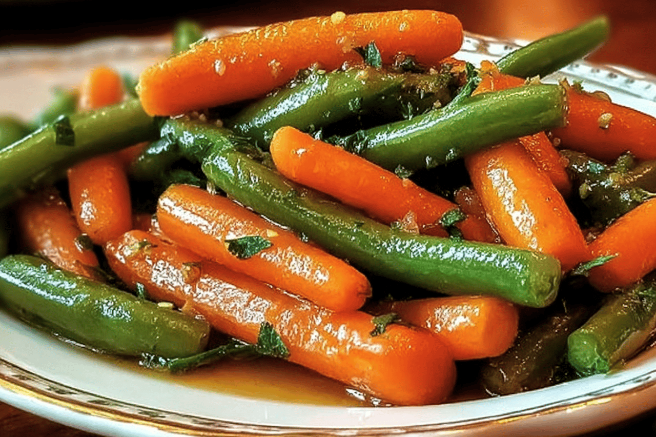 Honey Glazed Carrots Green Beans