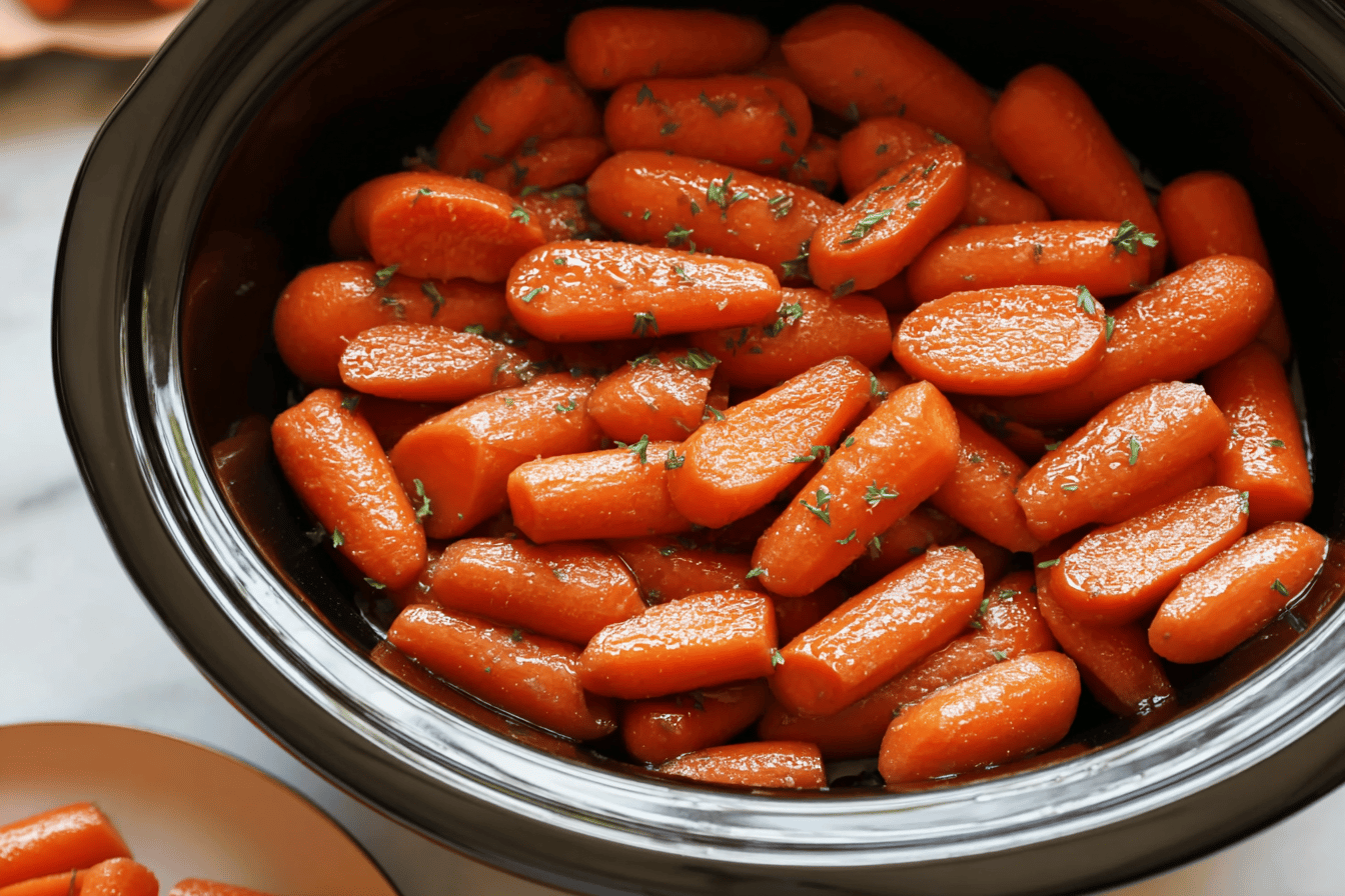Slow Cooker Glazed Carrots